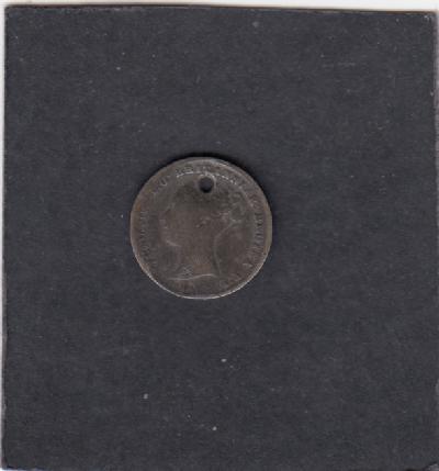 Beschrijving: 3 Pence  VICTORIA  Log